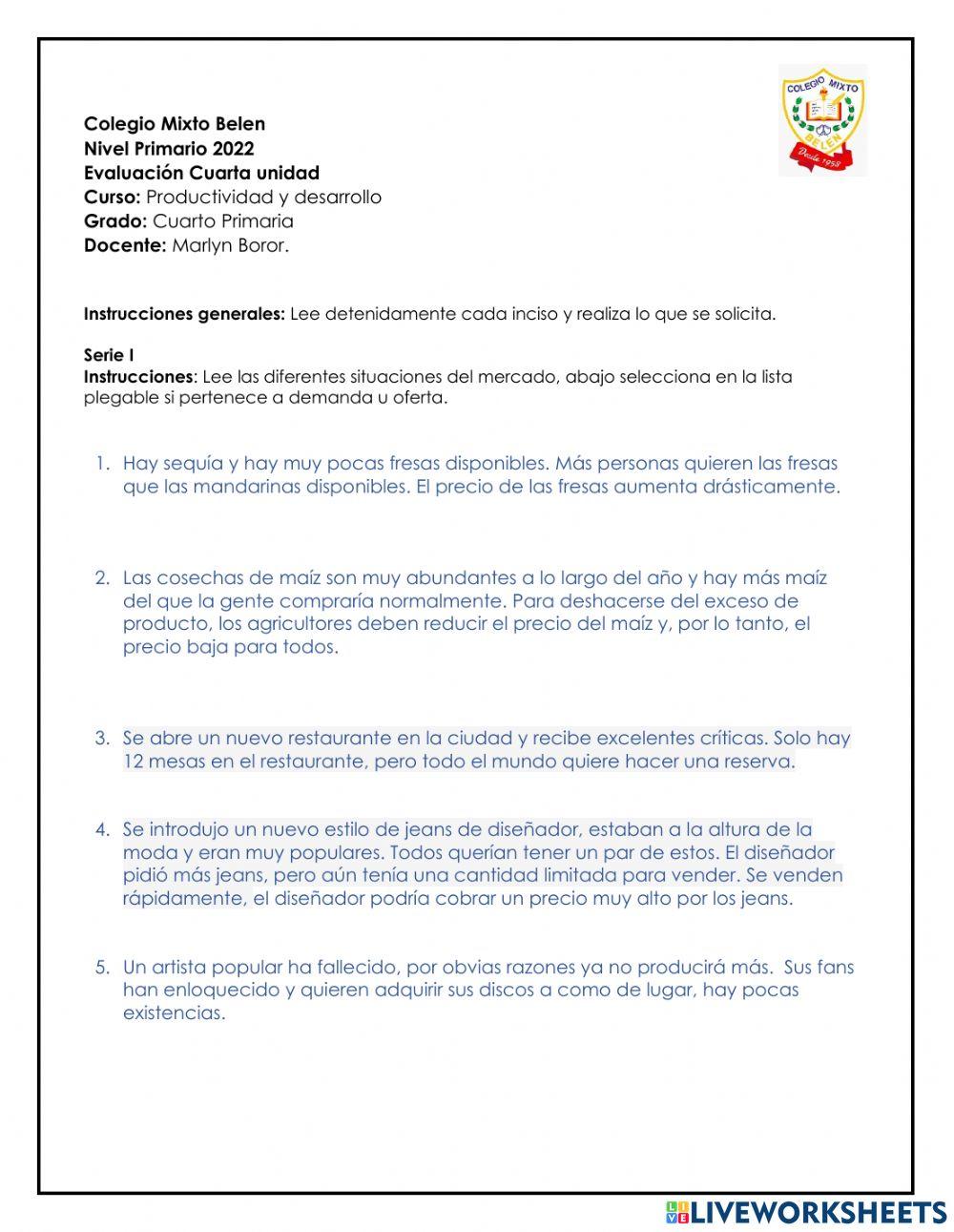 Evaluación de Bimestre 4