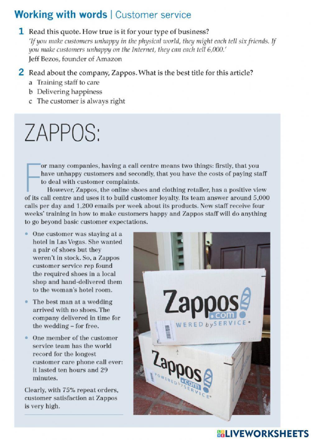 Customers and Customer Service