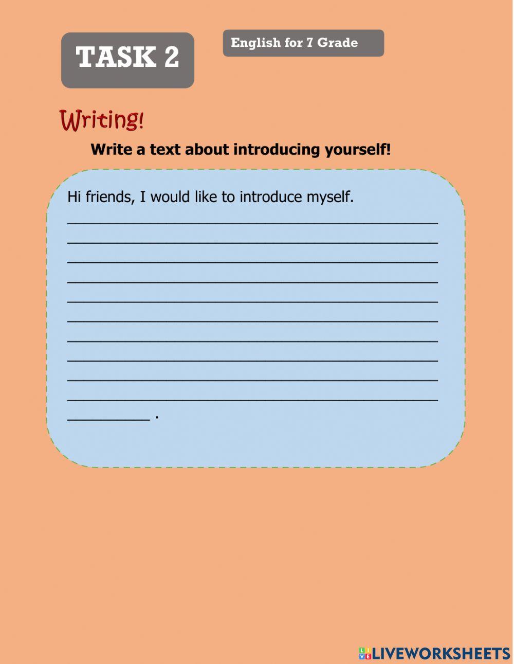 Introducing Self Writing