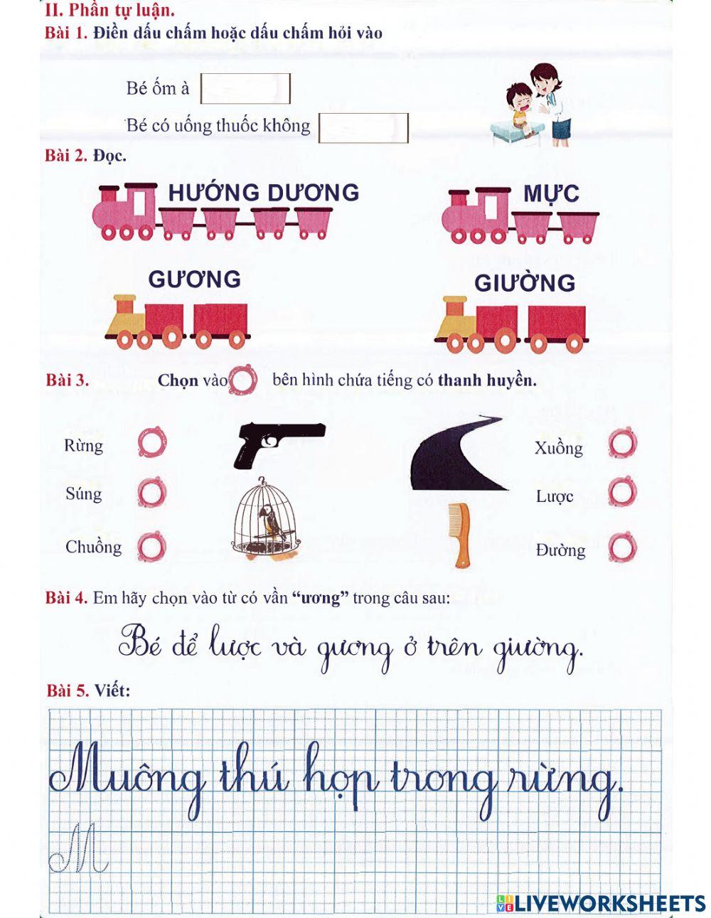 Tiếng Việt 1 - Tuần 17