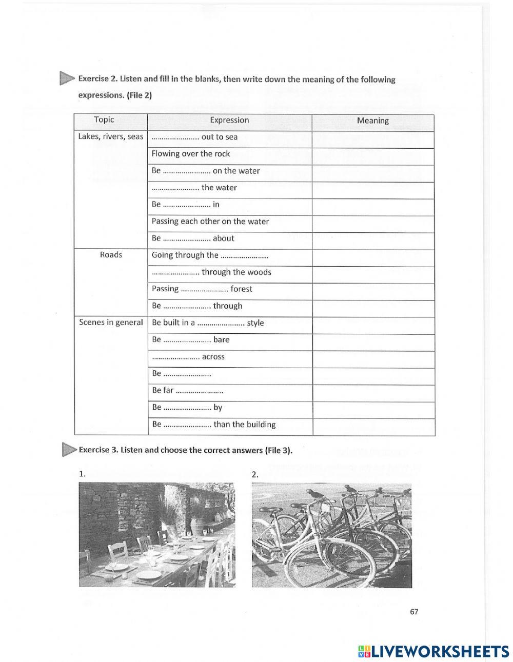 Unit 7-listening | Thuhuong98 | Live Worksheets