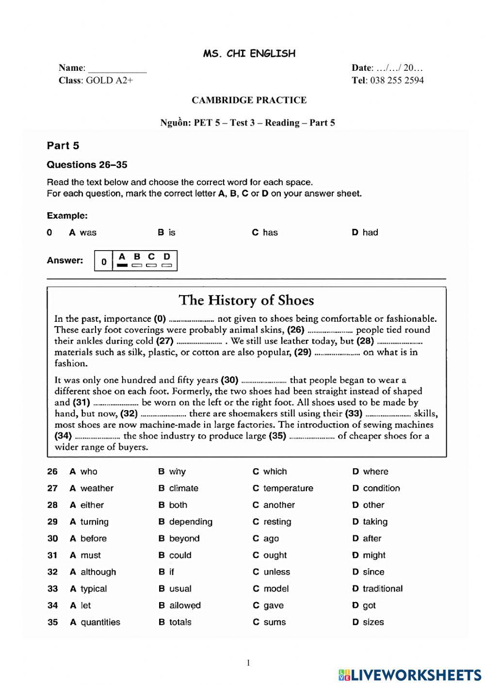 Viet Teacher-GOLDA2+-CambridgePractice-GRAMMAR-PART1