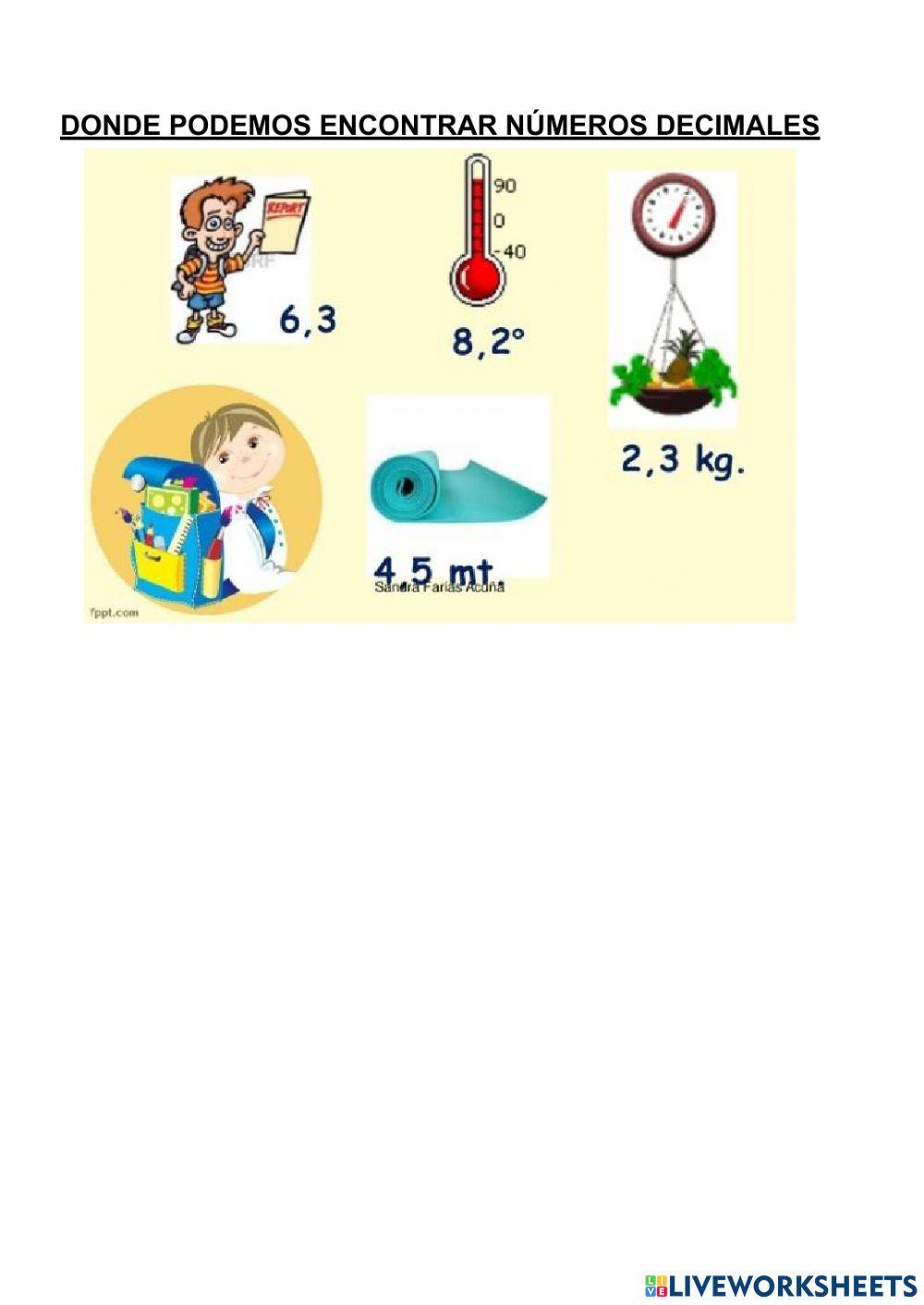 Los números decimales