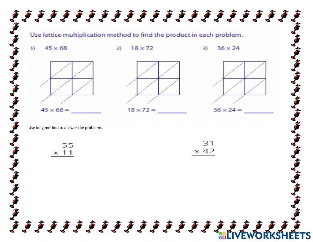Long ang lattice method