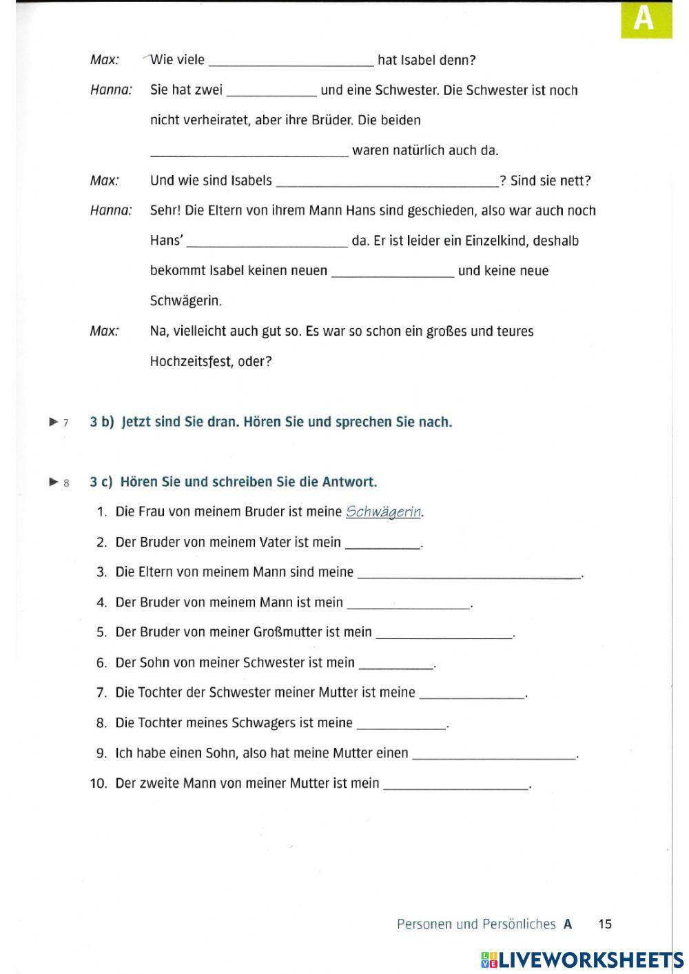 A2 Lek8 Hören und Sprechen A3