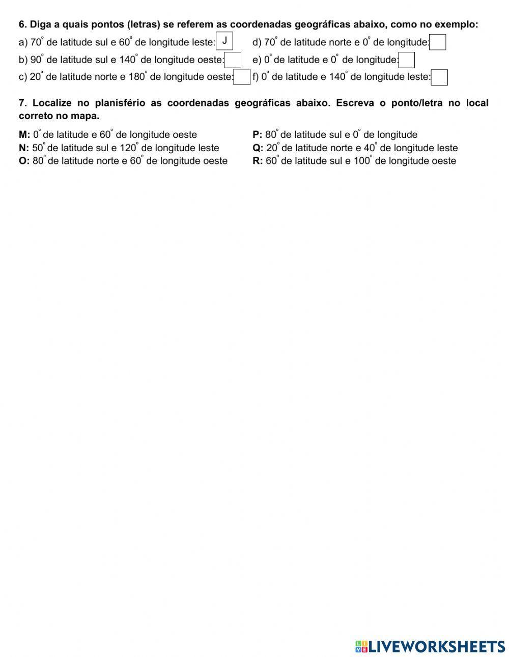 Coordenadas Geográficas
