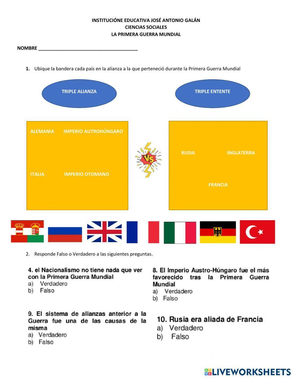 La primera guerra mundial