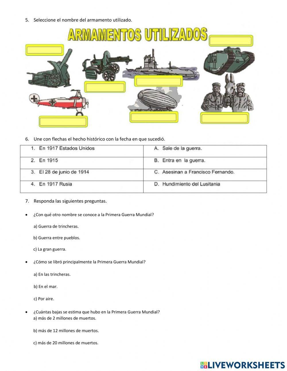La primera guerra mundial