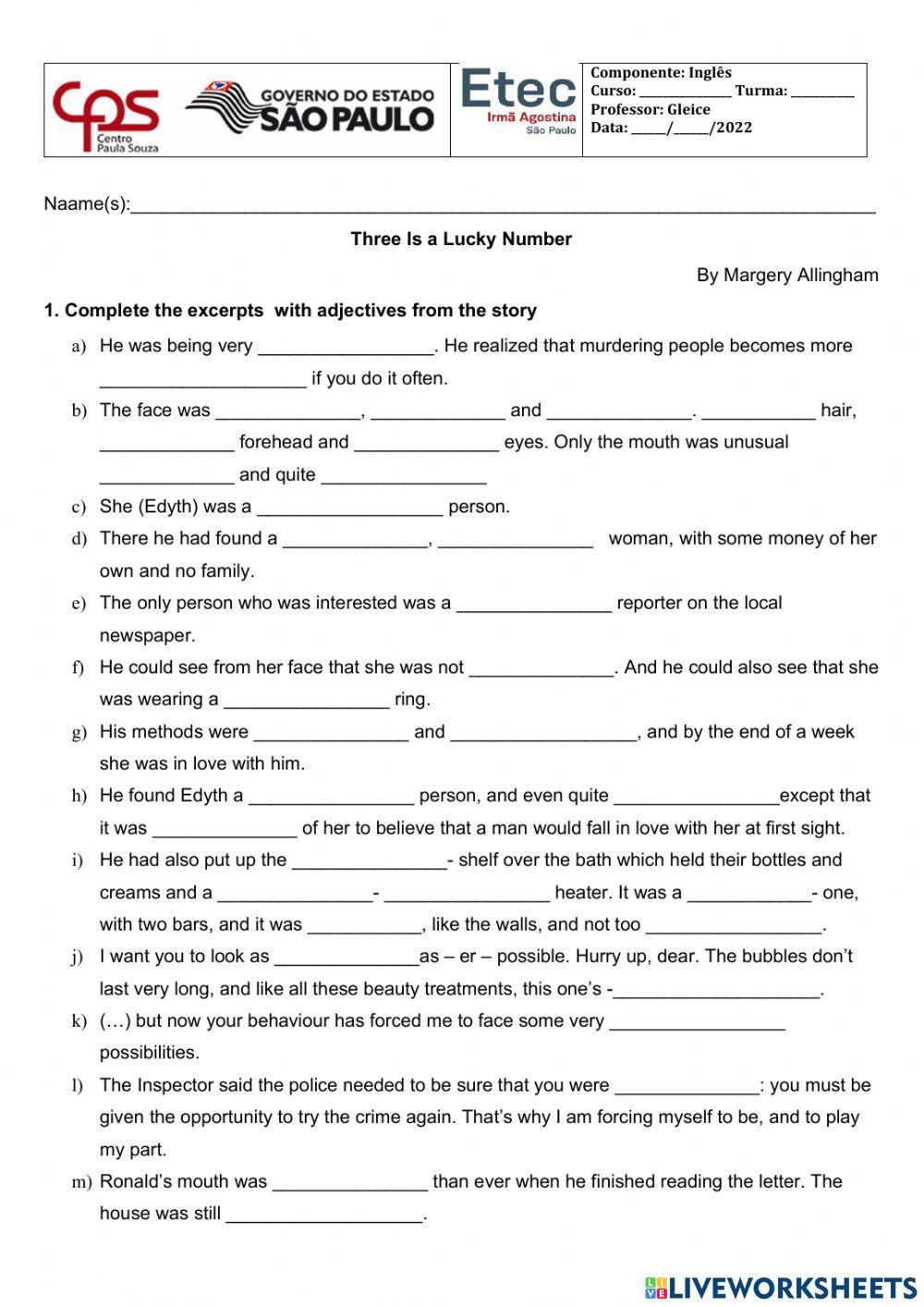 Reading - Three is the lucky number