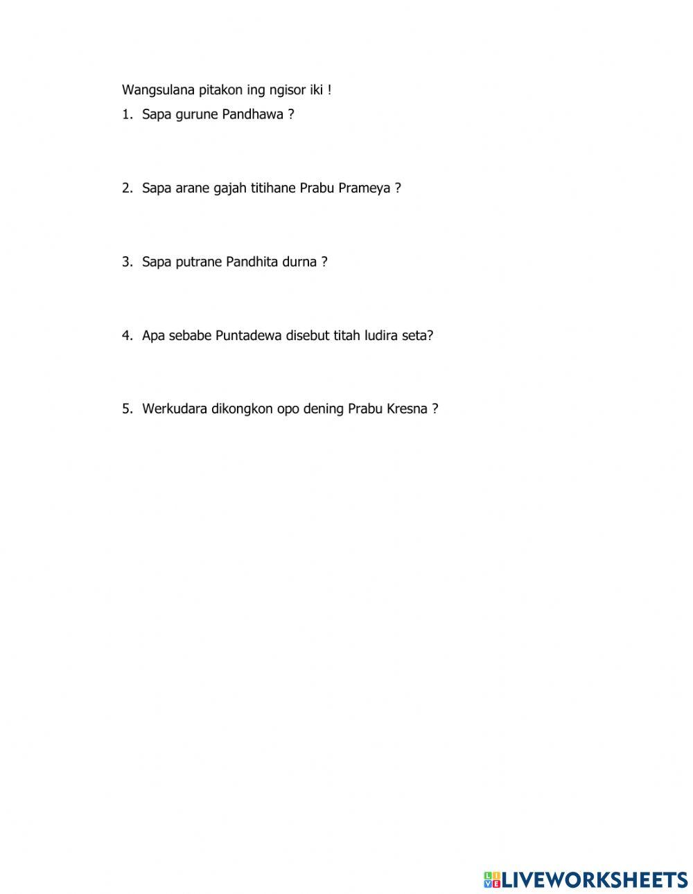 Puntadewa, 8 agustus