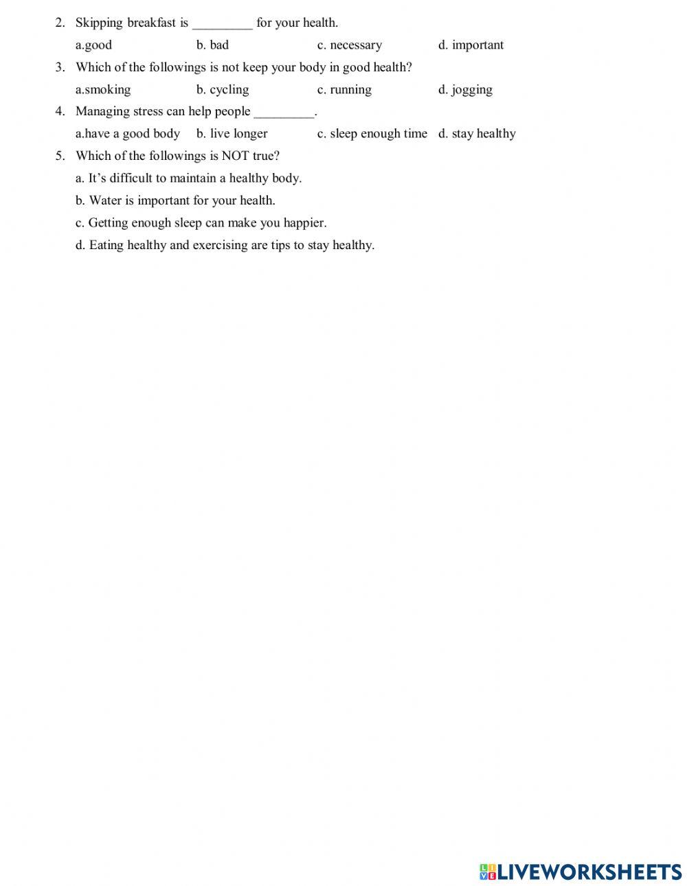 Test for yourself 1 - MLH