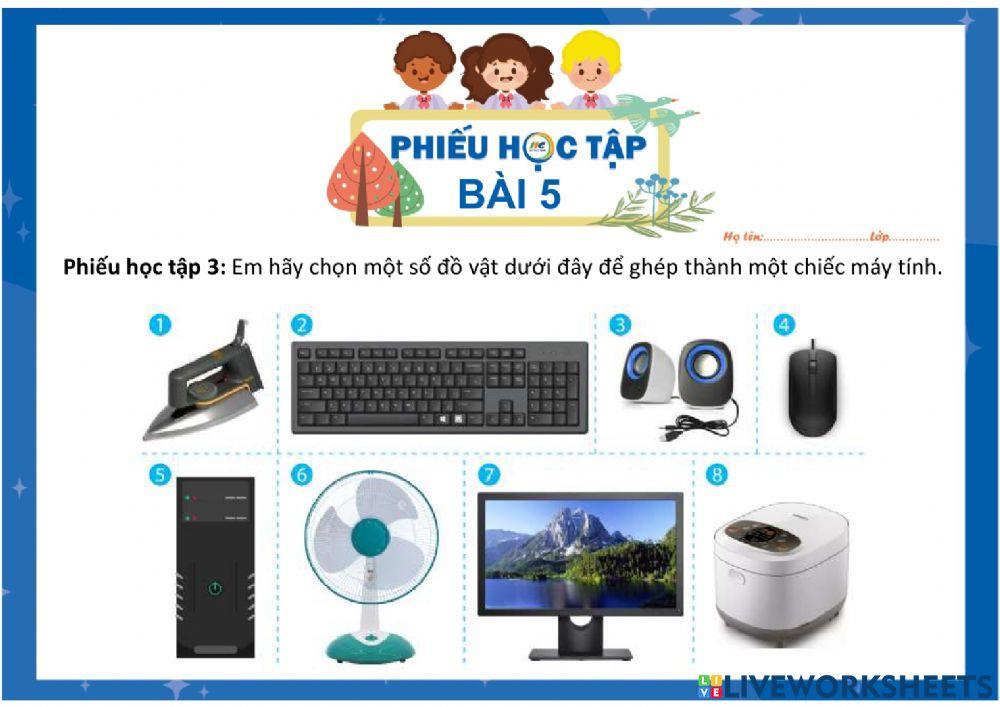 Bài 5 các bộ phận máy tính