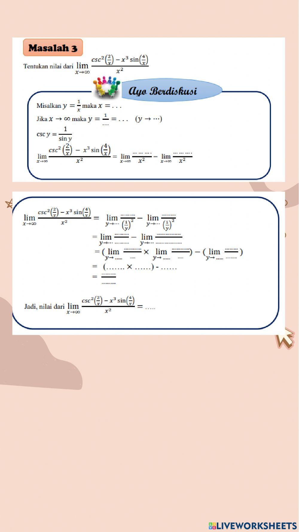Limit tak hingga trigonometri