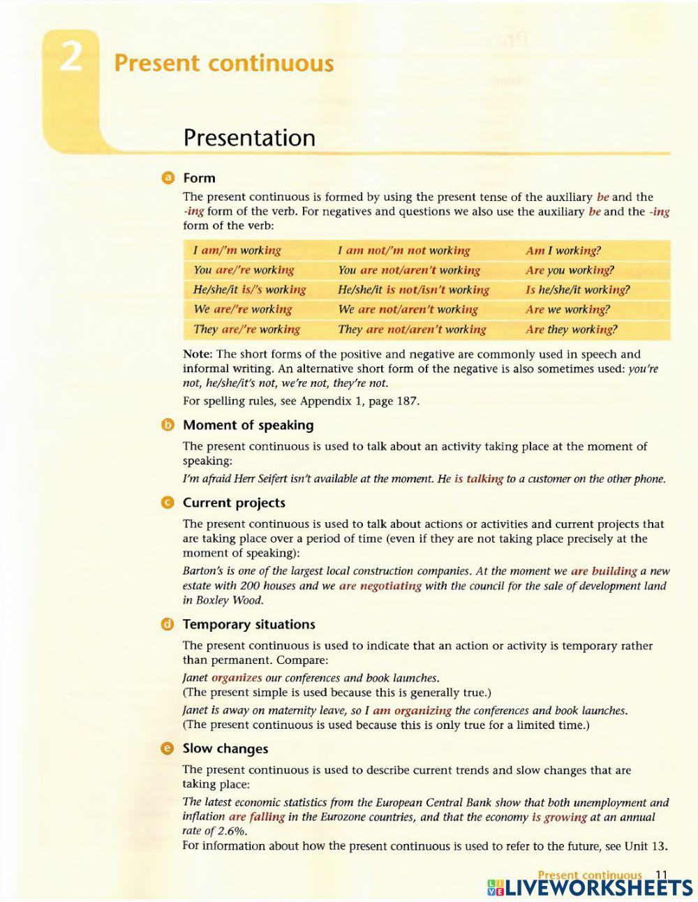 Present Continuous 8.08