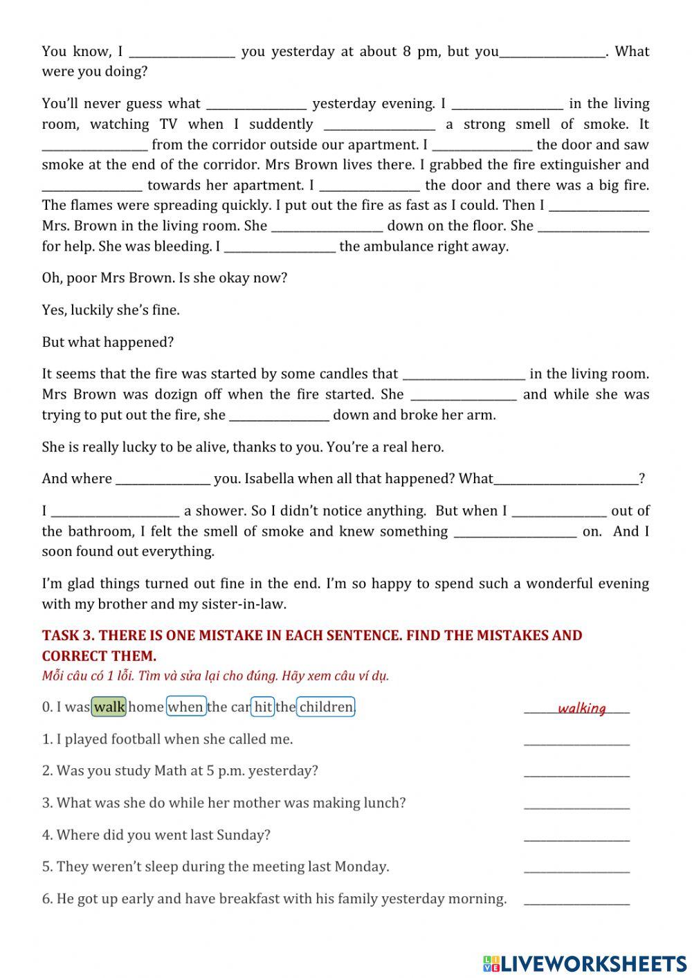 Past tenses review 2
