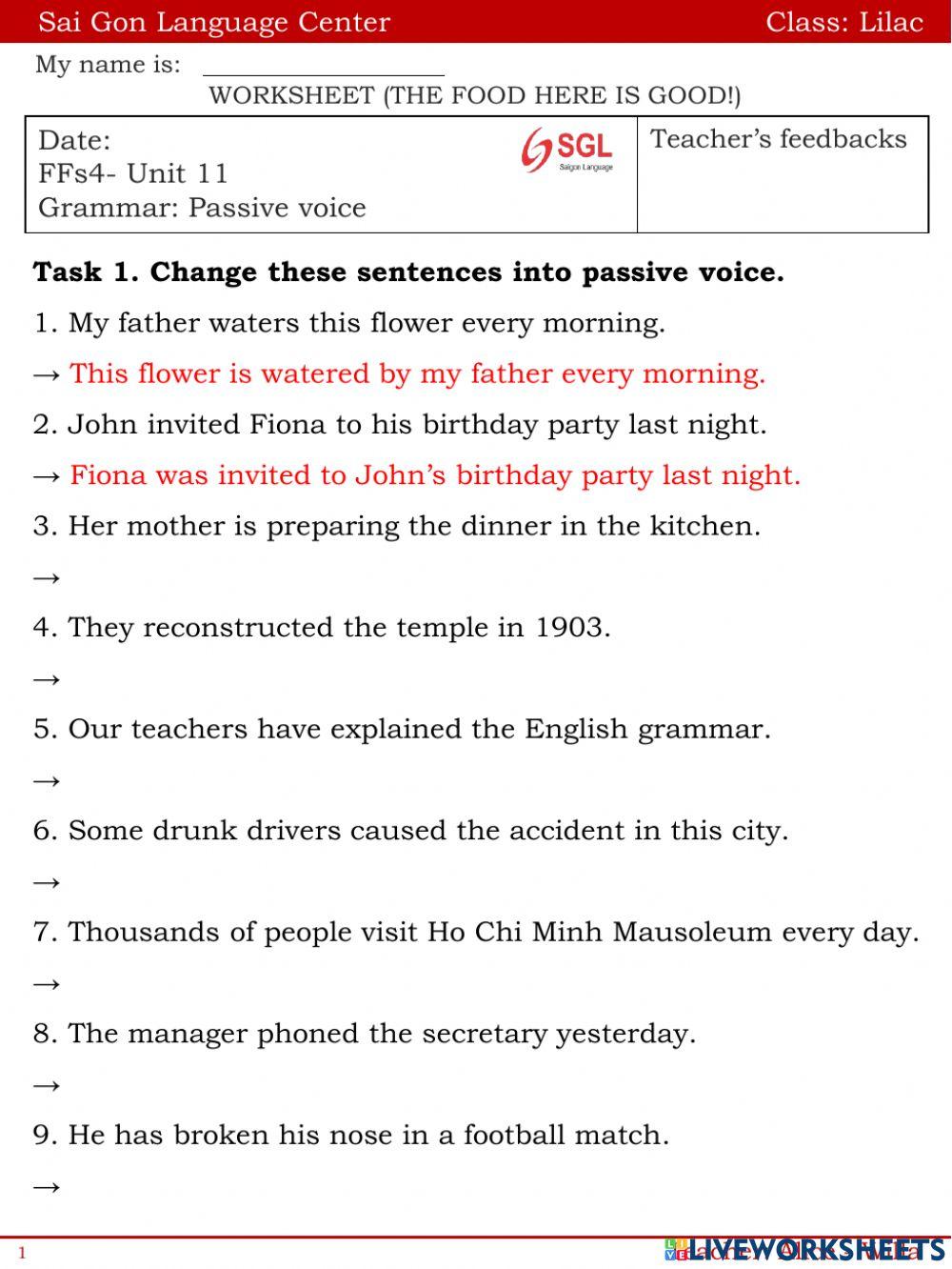 Passive voice