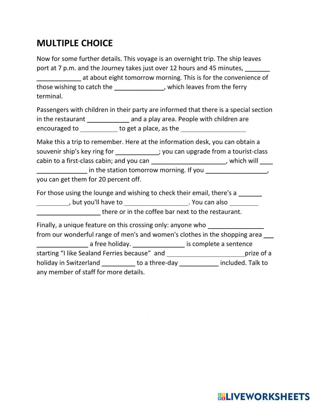 Complete ielts listening unit 3 script liveworksheets