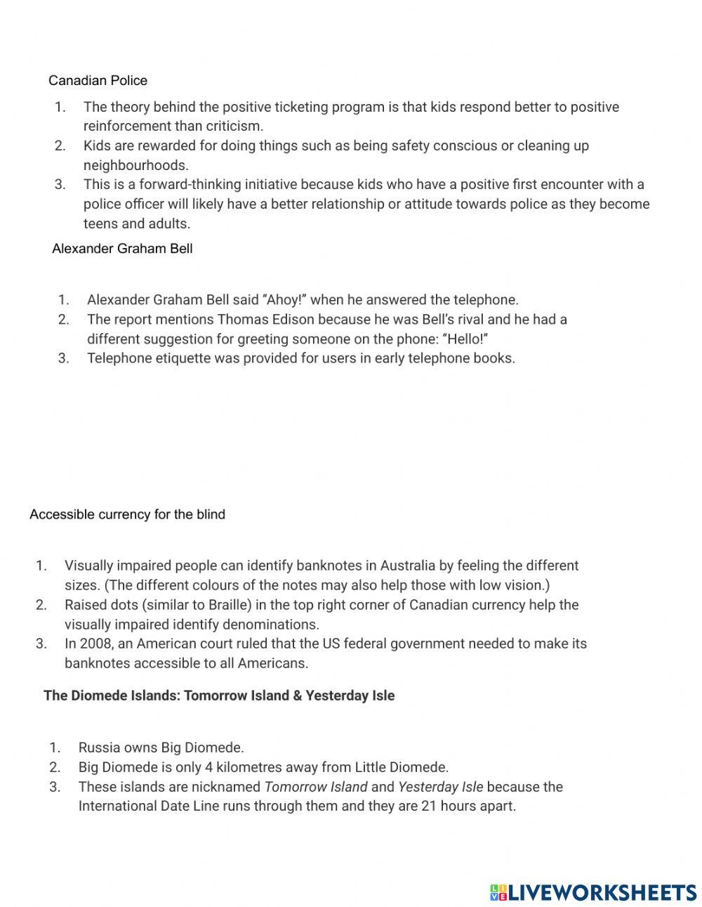 Making notes listening B2