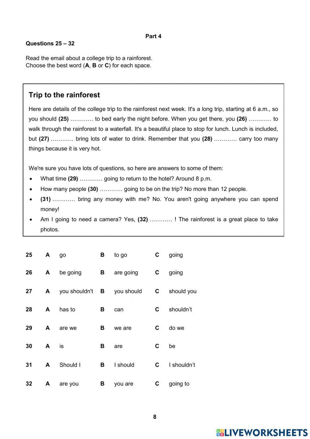 Empower a2 english unit test 11
