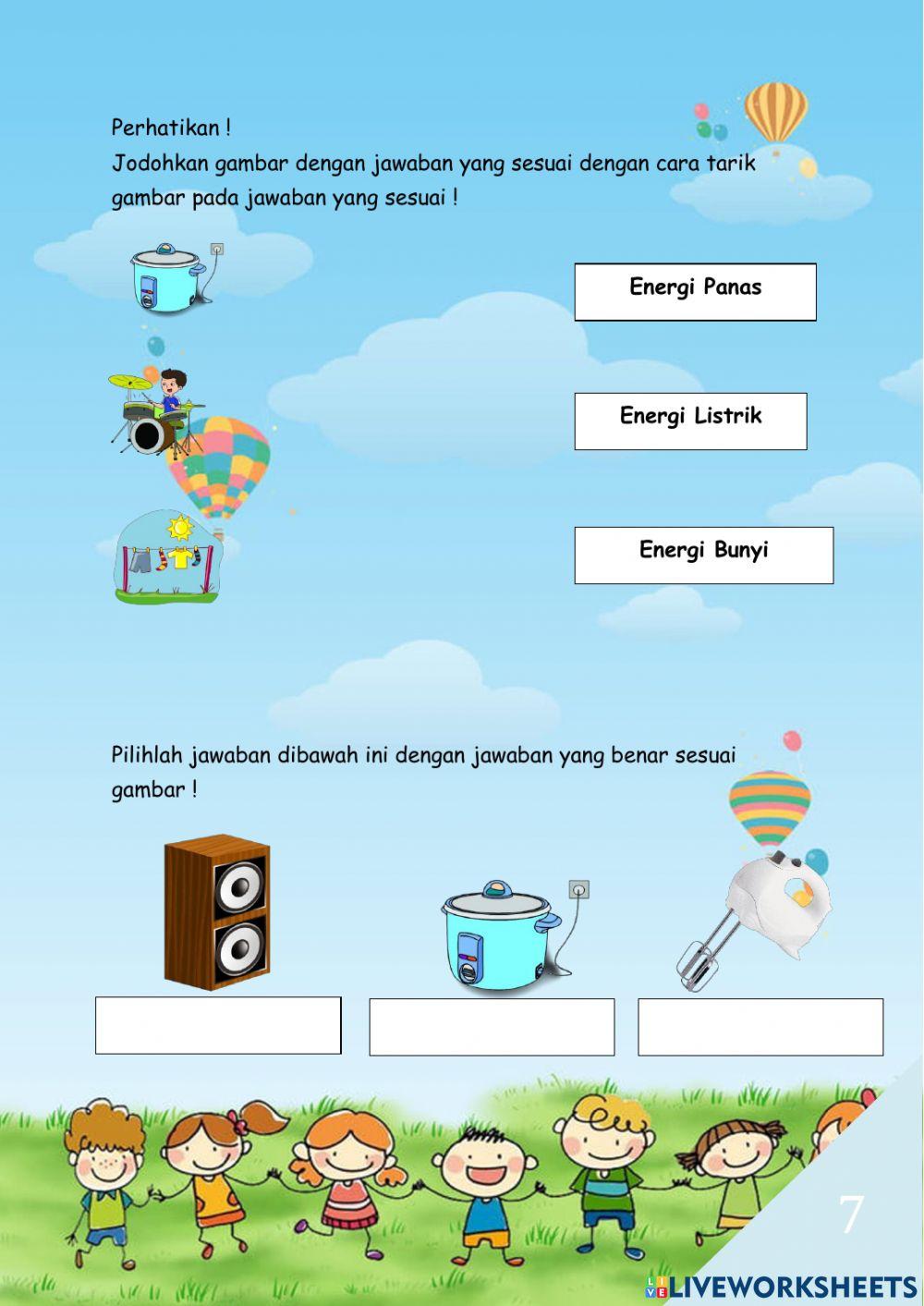 Kelas 4 Energi dan Perubahan Energi