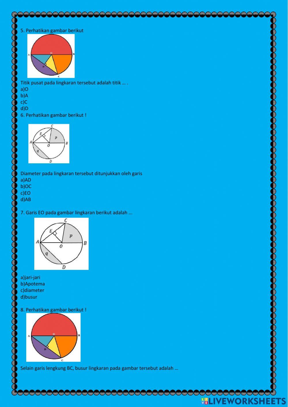 Unsur unsur lingkaran