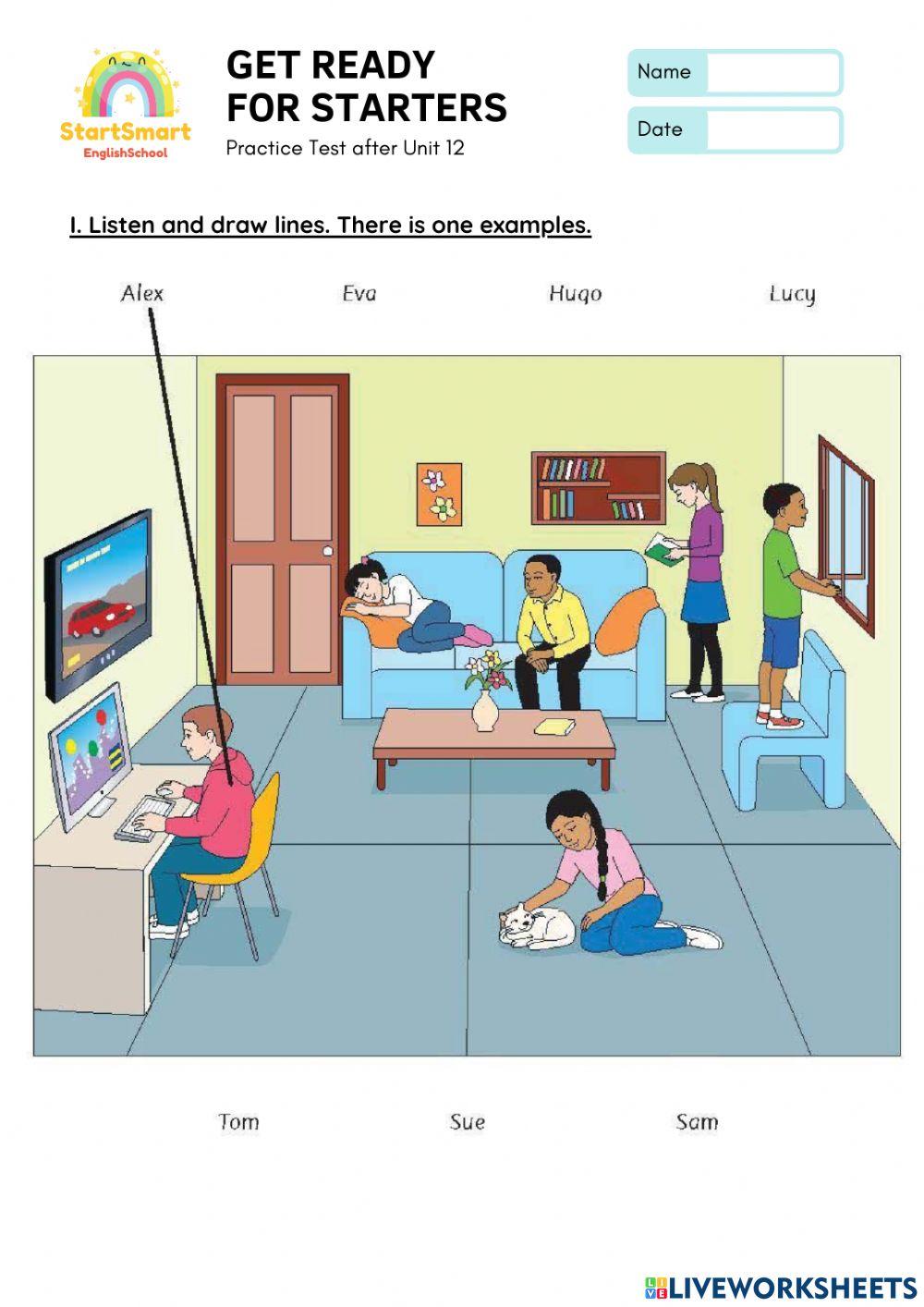 GRF Starters Practice test after U12