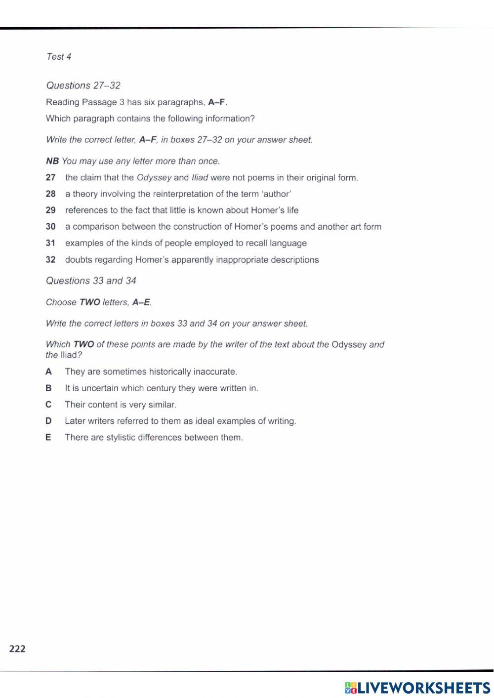 Official Test 04 - Reading 03