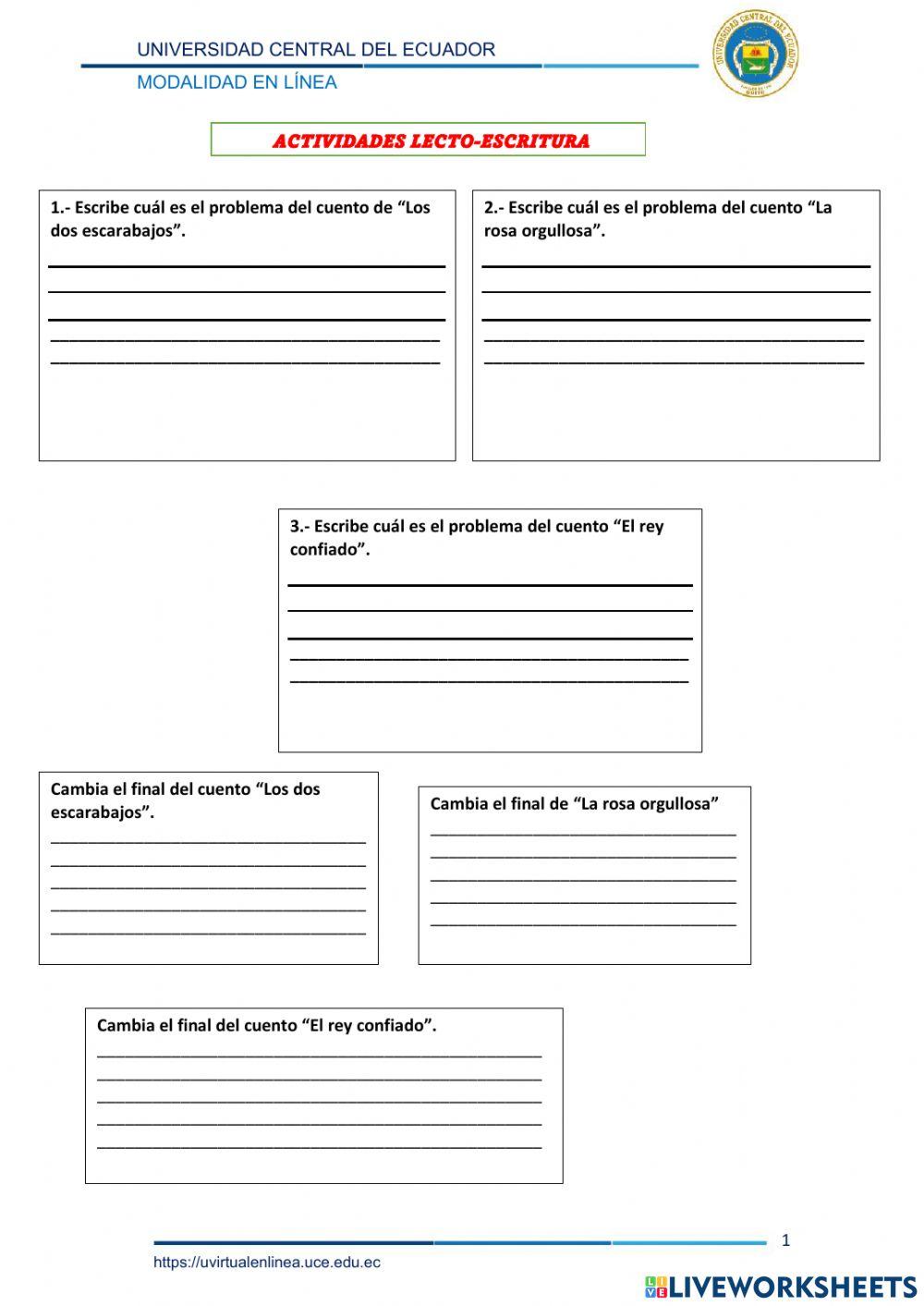 Una nueva aventura worksheet Live Worksheets