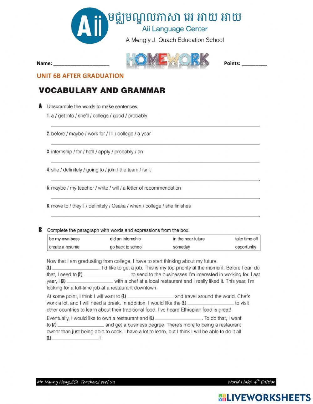 WL2-4th Edition-Unit6B-HW4