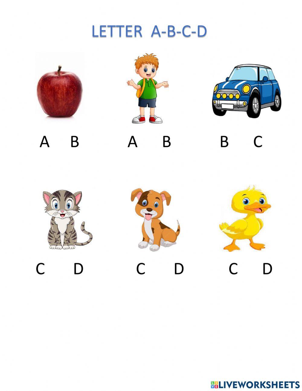 2111848 | Letter A-B-C-D | Trang2311 | LiveWorksheets