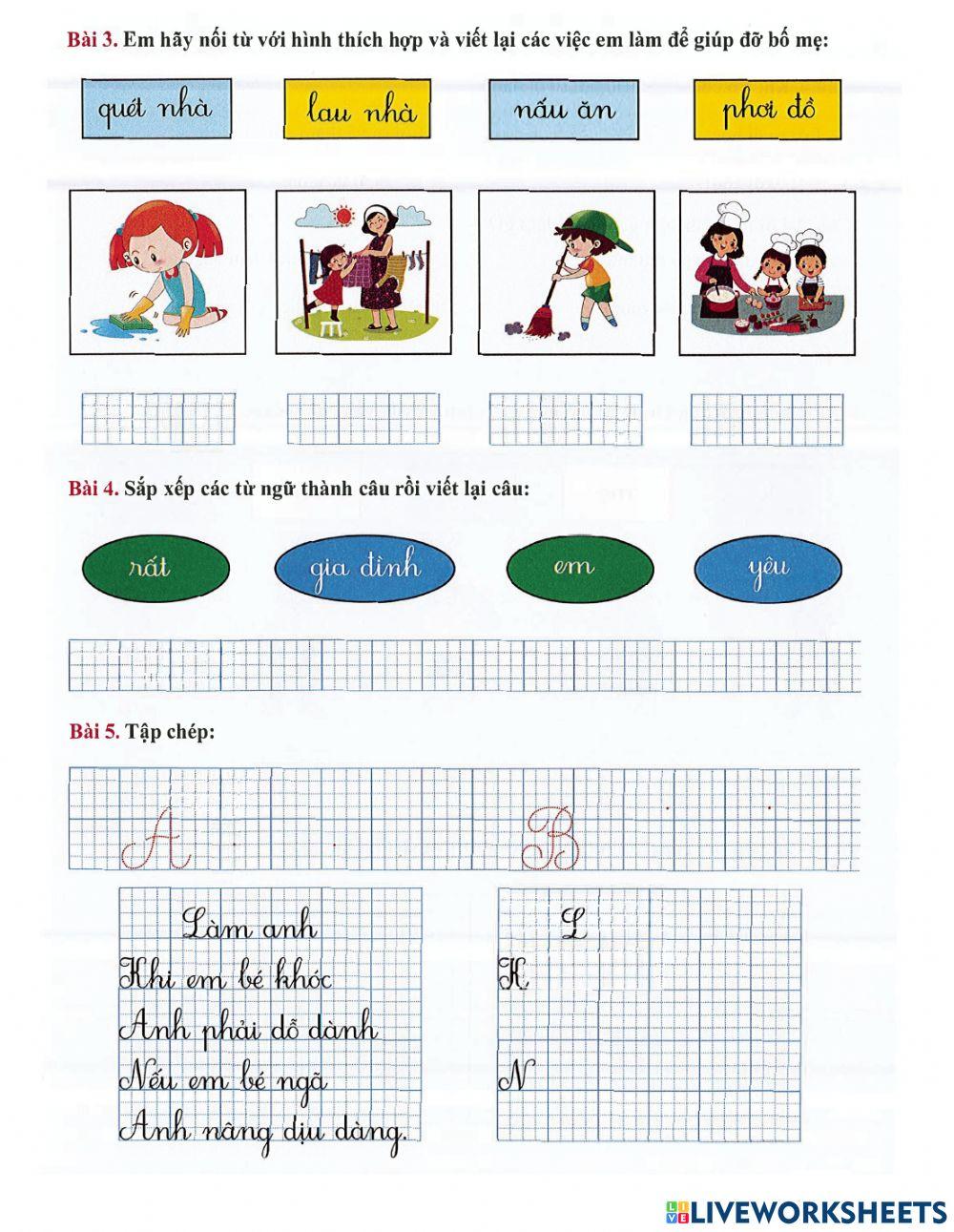 Tiếng Việt 1 - Tuần 27