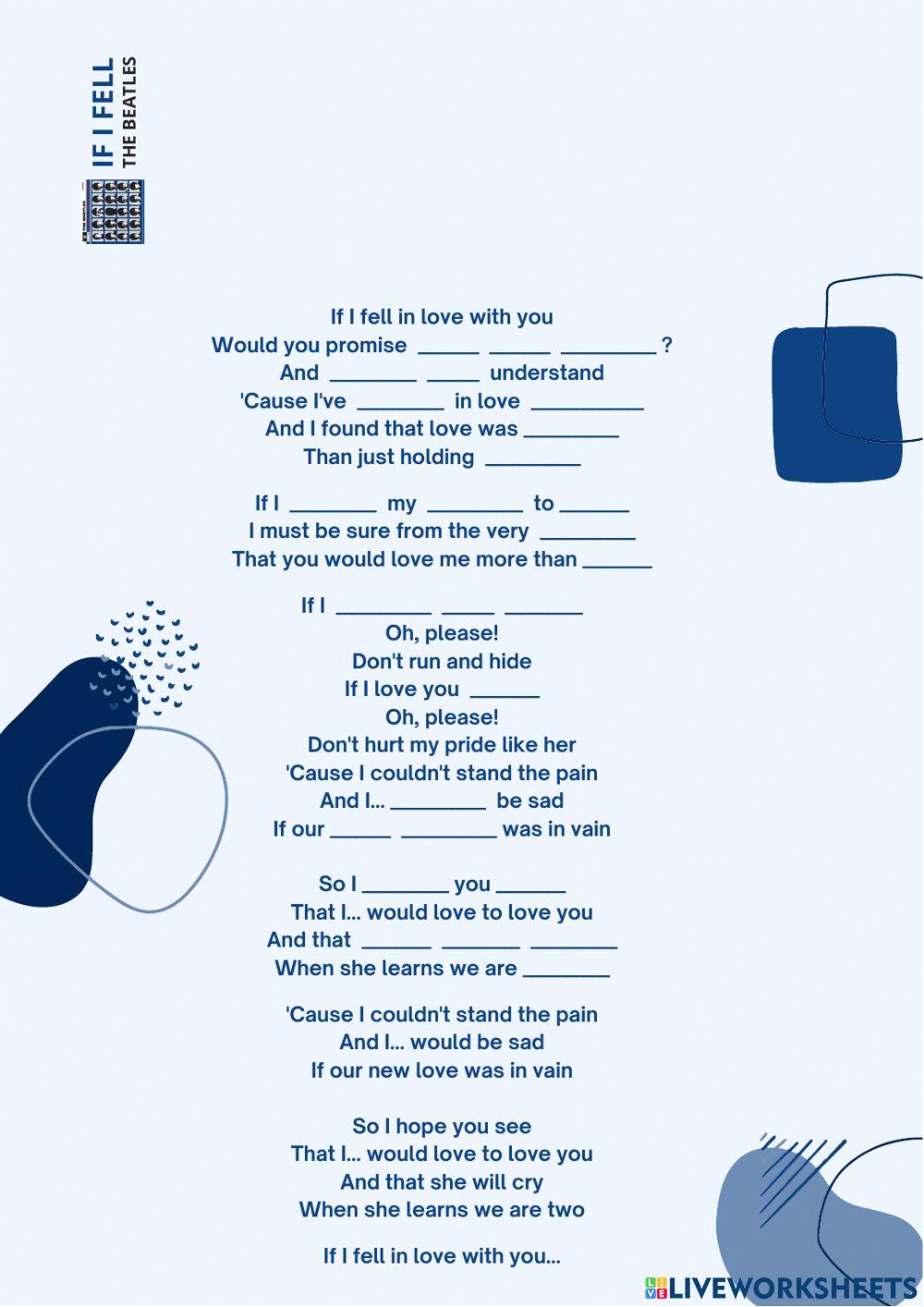 If I feel (the beatles)