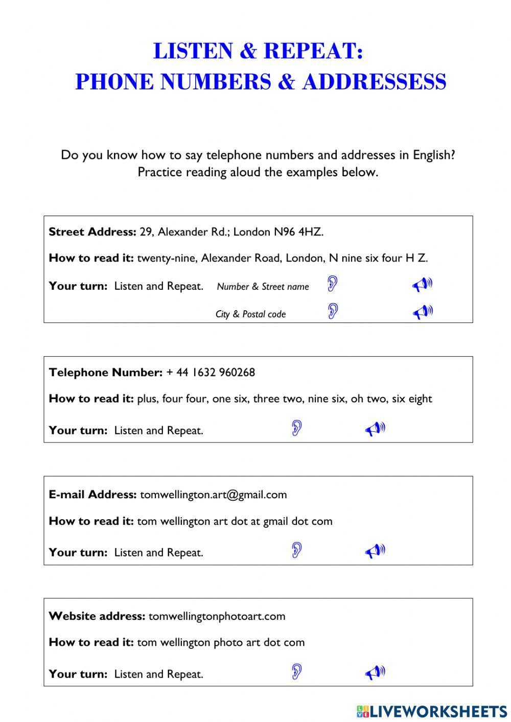 2106971 Speaking Practice Saying Phone Numbers 2106971-speaking-practice-saying-phone-numbers