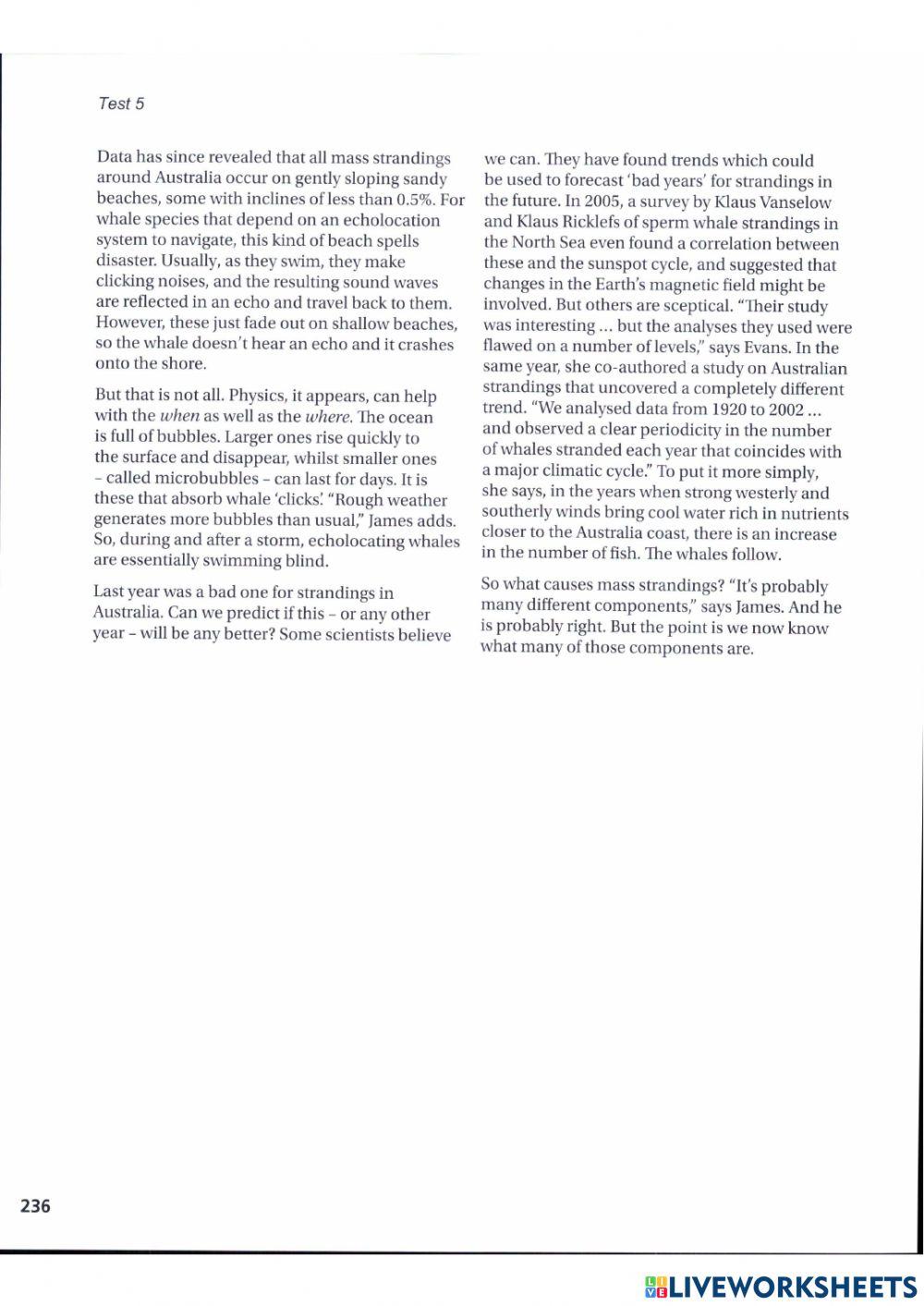 Official Test 05 - Reading 02