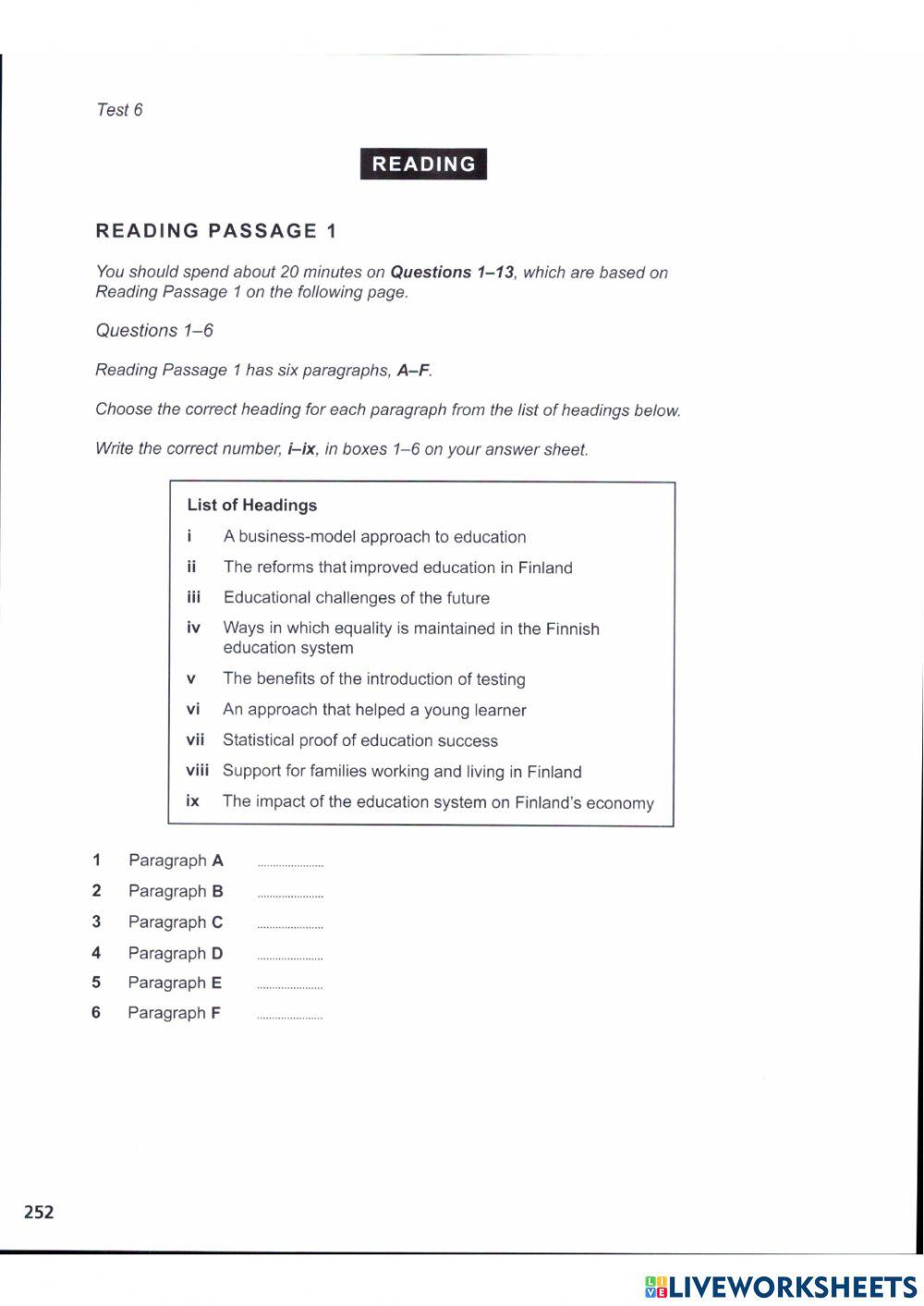 Official Test 06 - Reading 01
