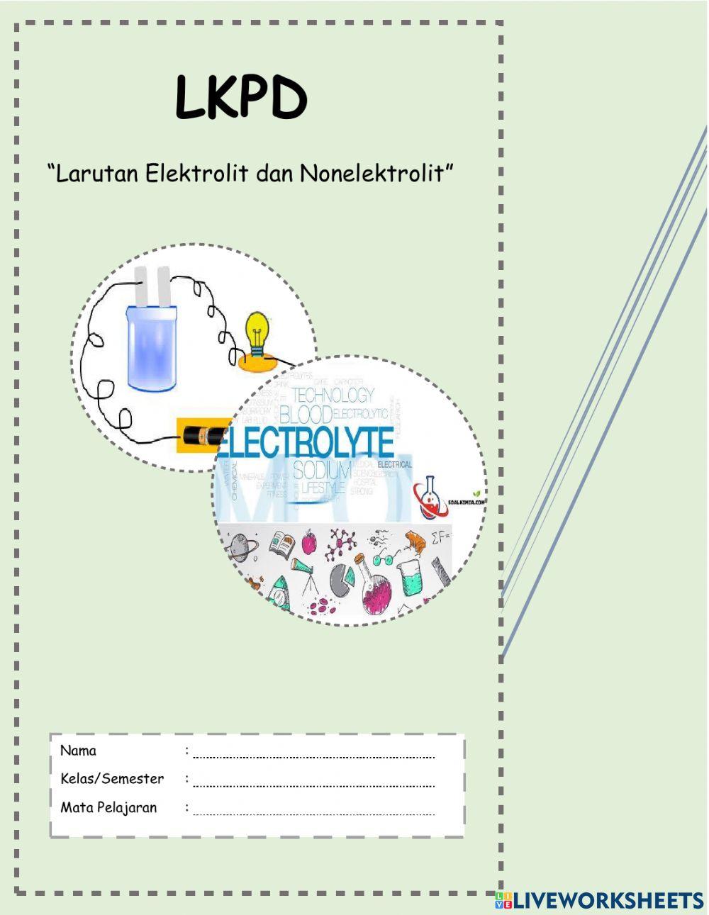 Jenis Ikatan pada Larutan Elektrlit dan NOnelektrlit