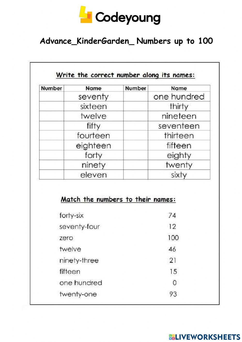 number-names-up-to-100-activity-live-worksheets