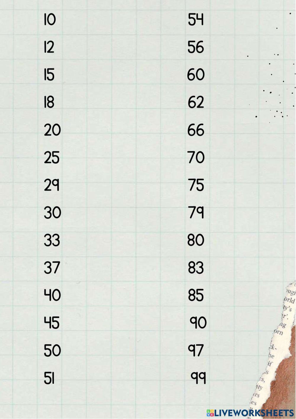 Food Containers + Numbers