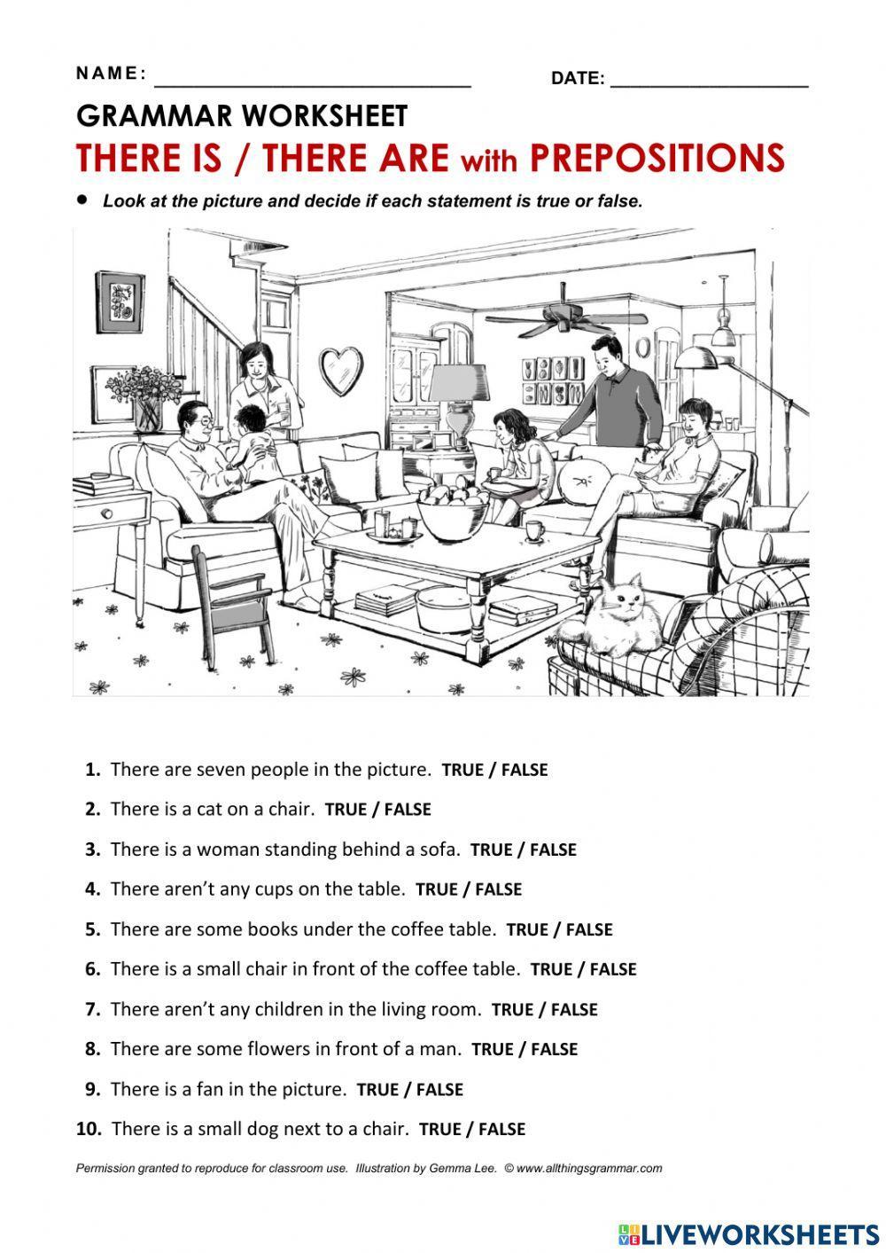 There is-are TRUE or FALSE