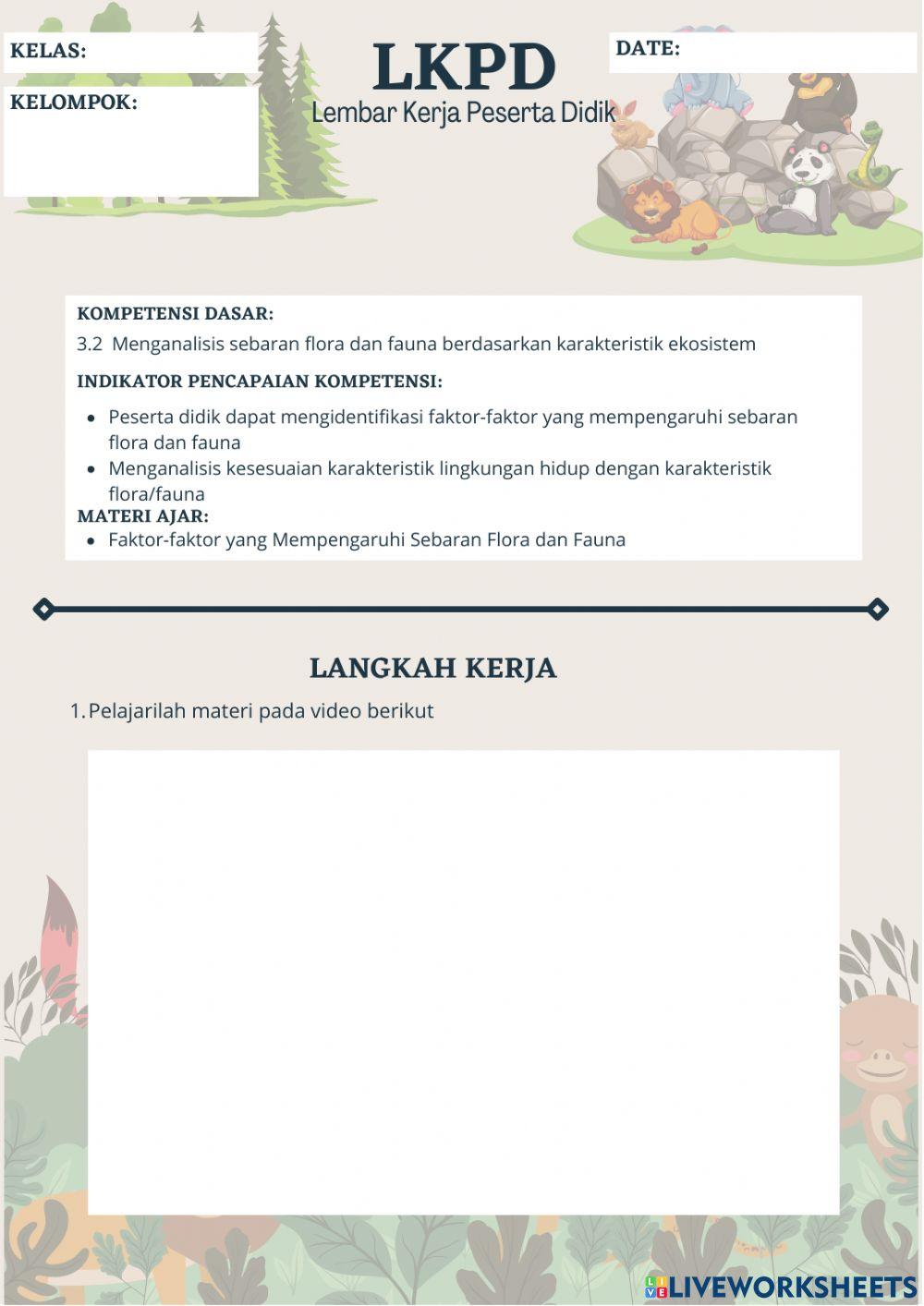 Faktor yang mempengaruhi persebaran flora fauna