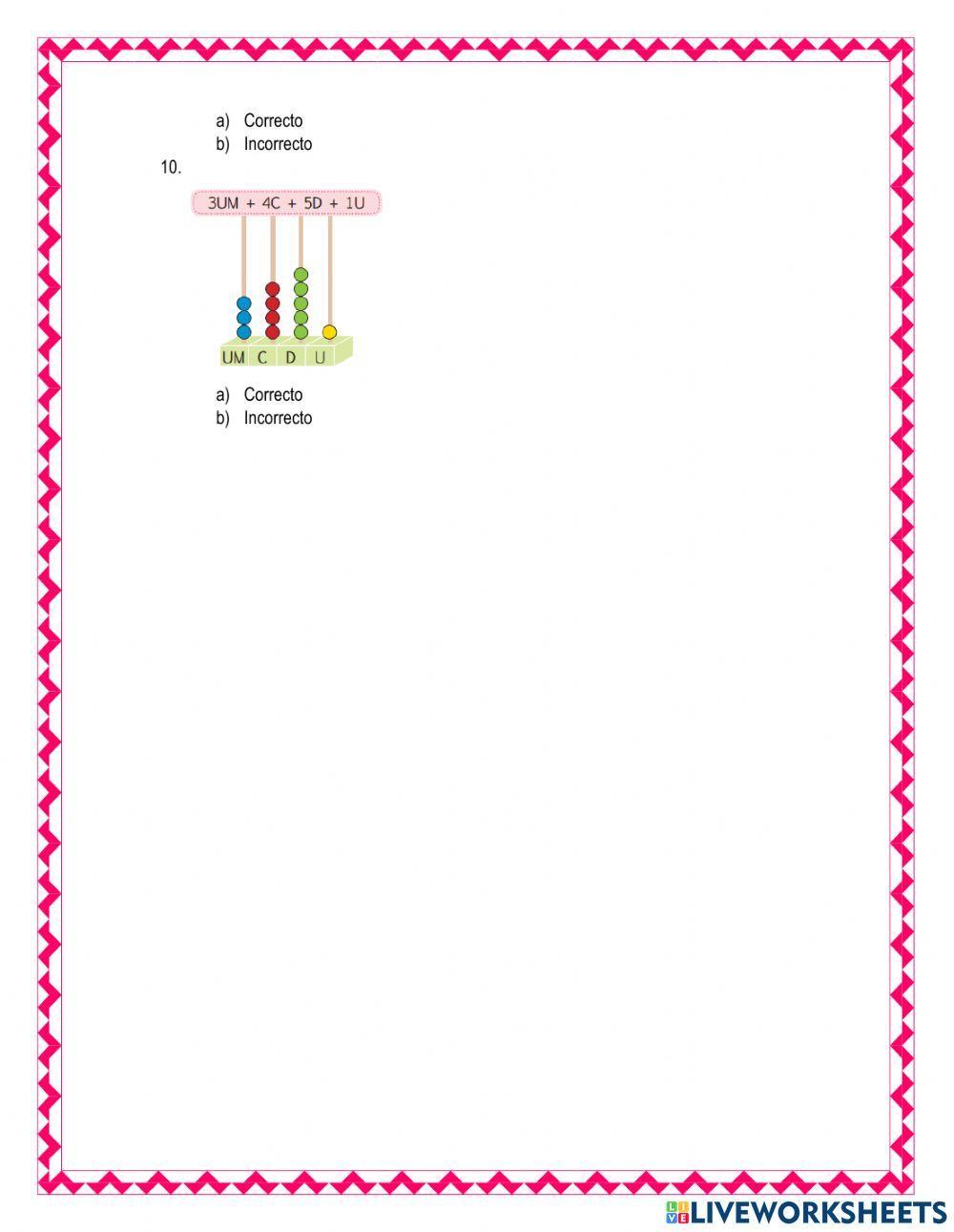 Descomposición y composición numérica