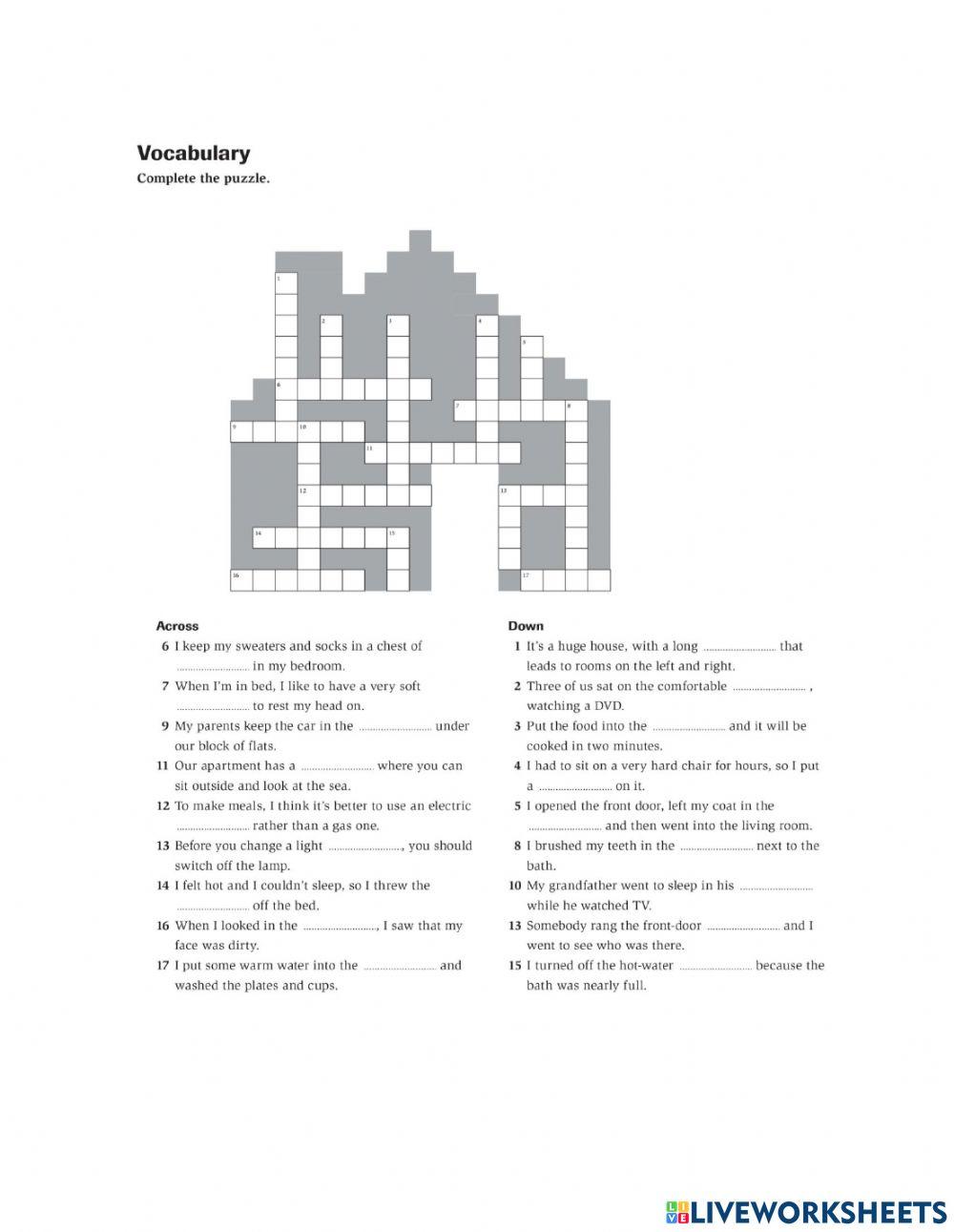 Unit 1 - Home and Habits - PET