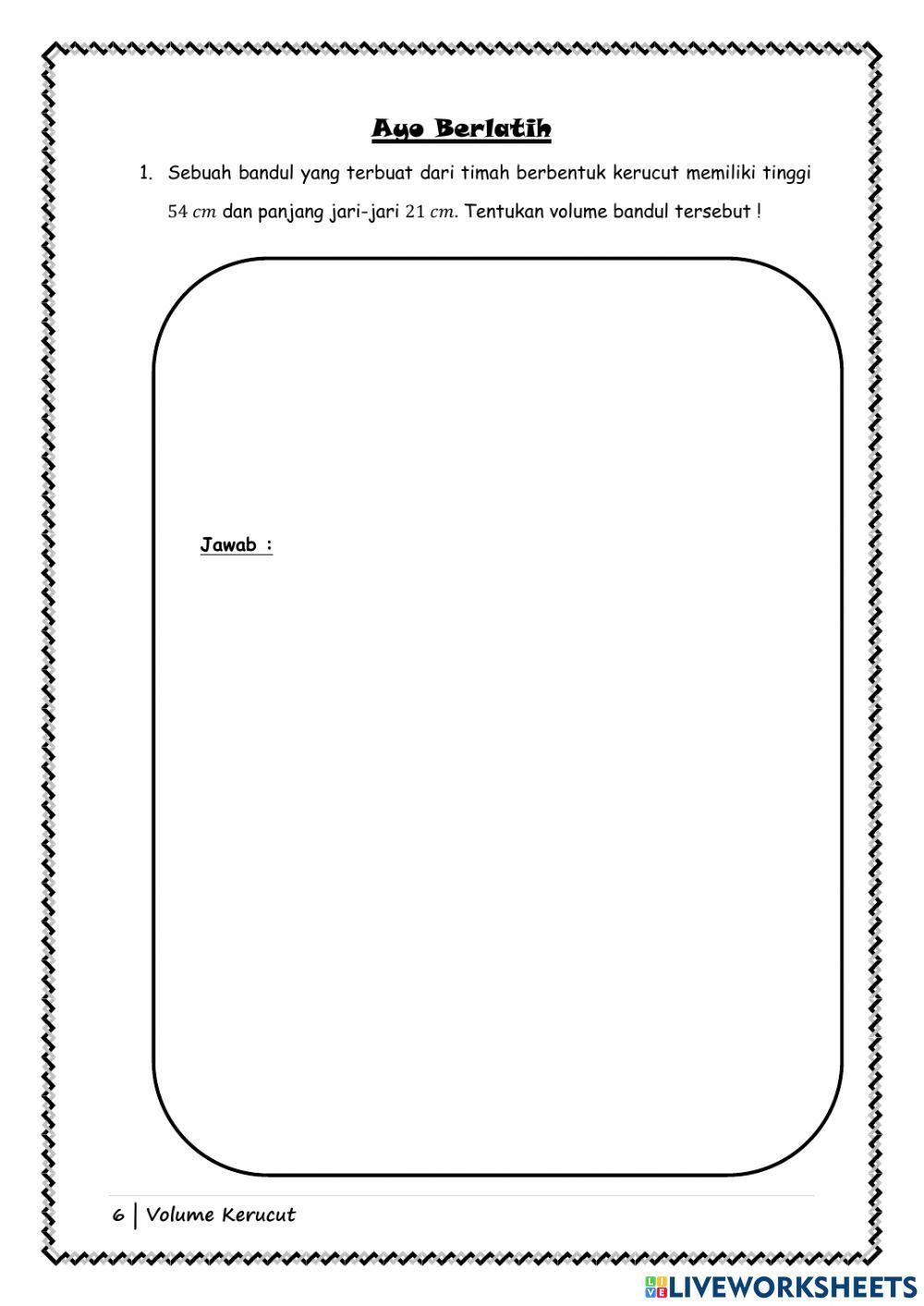LKPD 4 (Volume Kerucut)