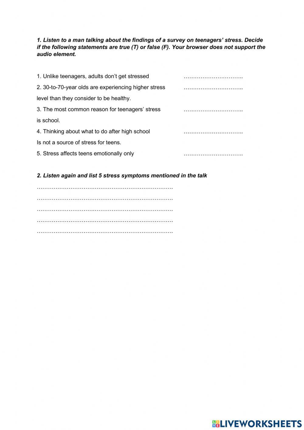 Listening - Unit 3 - Grade 9