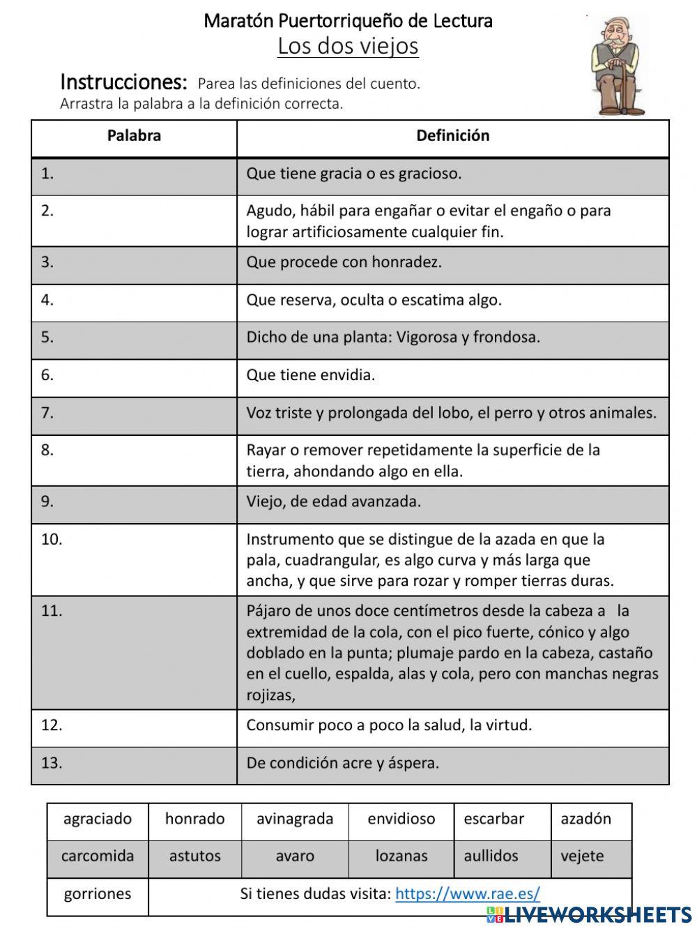 Cuento Los dos viejos