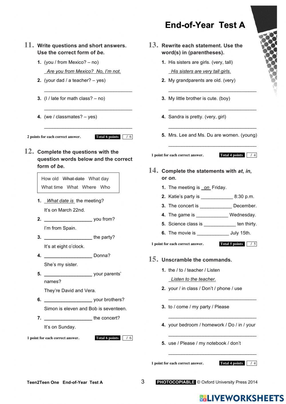 Teen2teen One - end therm