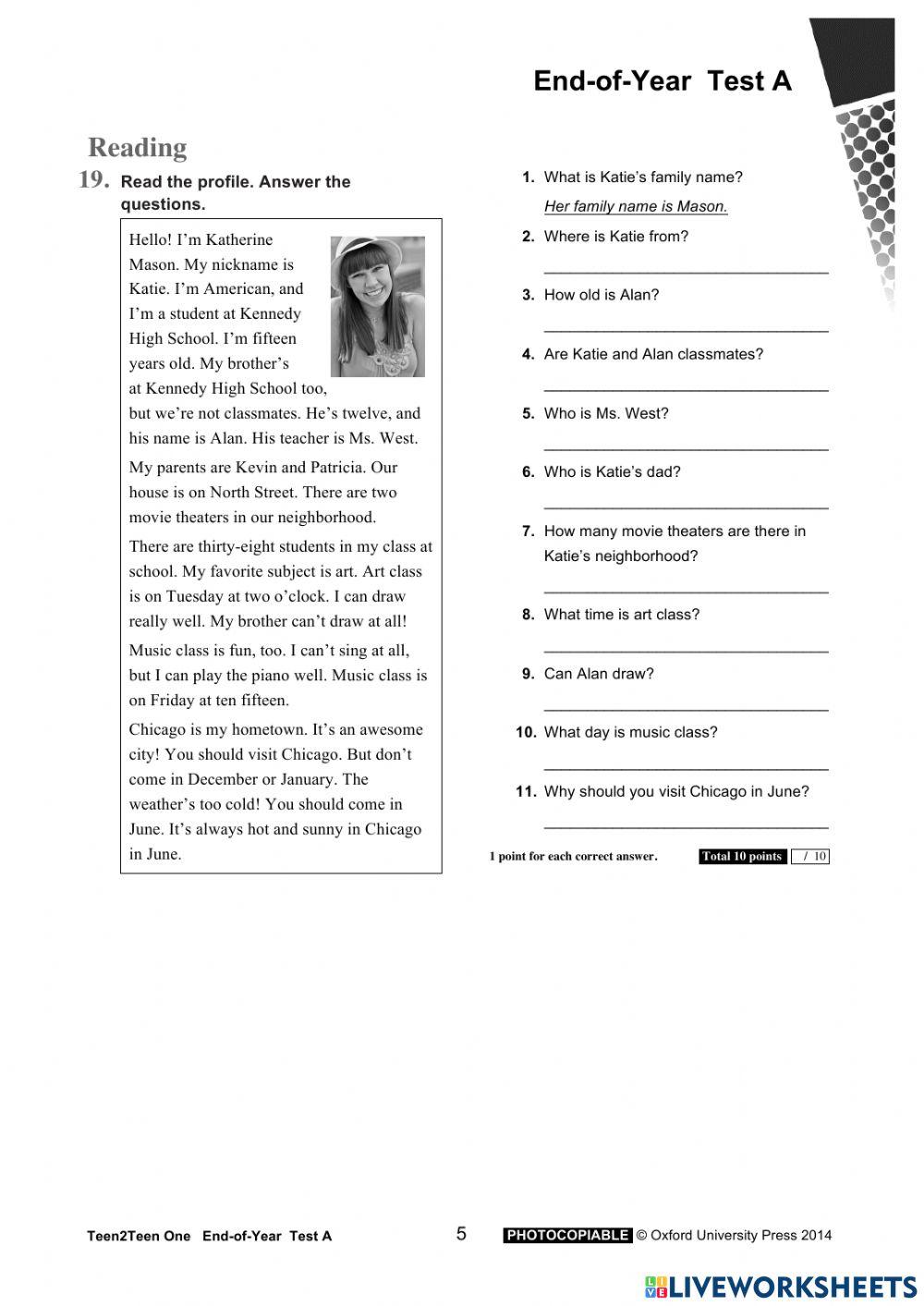 Teen2teen One - end therm