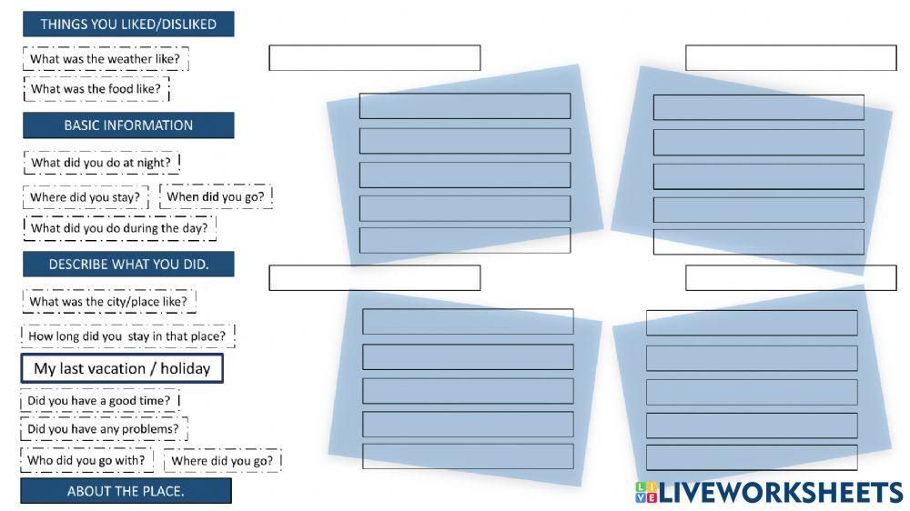 My last Holiday - Vacation