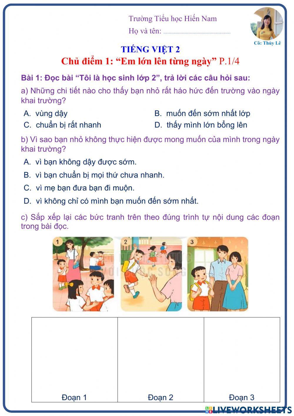 Tiếng Việt 2 (Tuần 1)