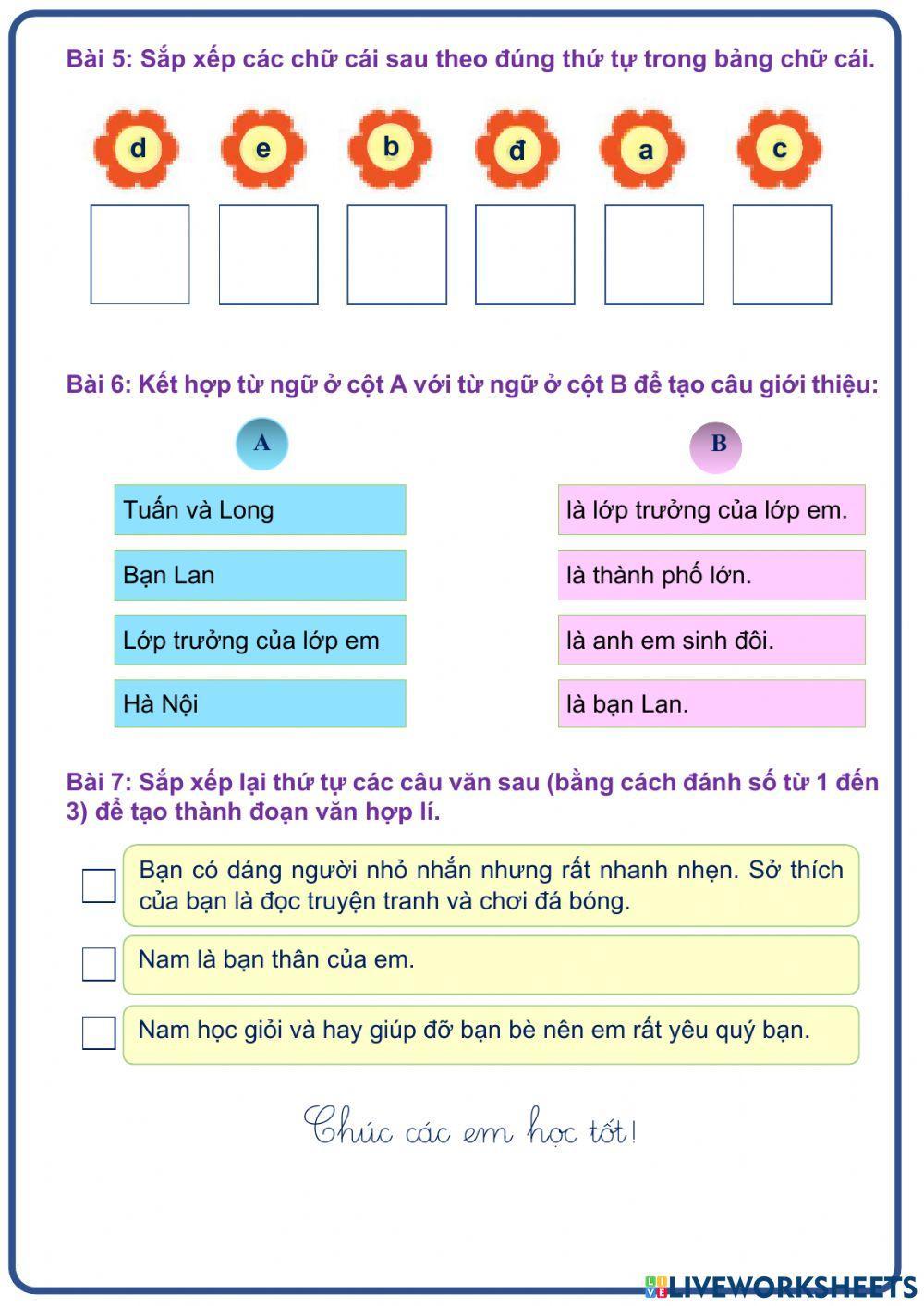 Tiếng Việt 2 (Tuần 1)